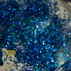 Блиск синя голографічна 1.0 мм.S10 