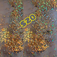Блиск Бежева Голографічна 0.6 Мм.S20 