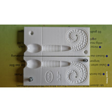 Форма з каменю схожа на Mann's Mannipulator Grub 3,2"